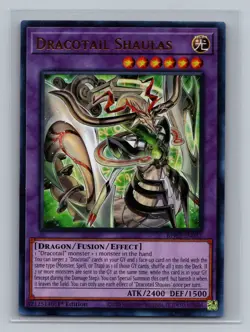 Yugioh! Dracotail Shaulas - BPRO-EN037 - Ultra Rare - 1st Edition Near Mint, Eng - Image 1
