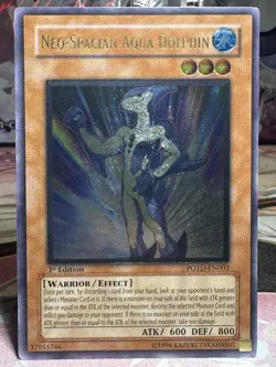 Neo-Spacian Aqua Dolphin Ultimate Rare 1st Edition POTD-EN003 - NM - YuGiOh! - Image 1