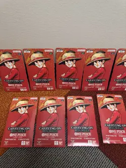 One Piece TCG: Carrying On His Will Sleeved Booster OP-13 English (LOT OF 9) - Image 2