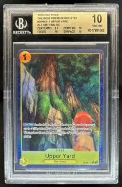 2024 One Piece Best Upper Yard Uncommon Alt Art Foil #OP05-117 BGS 10 Pristine - Image 1