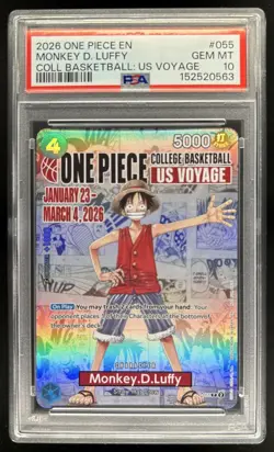 2024 One Piece The Best Monkey.D.Luffy Promo #P-055 PSA 10 GEM MINT - Image 1