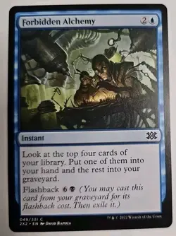 MTG Magic The Gathering Card Forbidden AlchemyInstant Blue Double Masters 2022 - Image 1