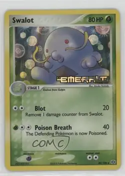 Swalot Reverse Foil Pokemon EX Emerald #40 2005 - Image 1