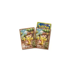 Pokemon TCG 64ct Card Sleeve Deck Shield Pikachu's Gift - Image 2