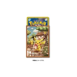 Pokemon TCG 64ct Card Sleeve Deck Shield Pikachu's Gift - Image 4