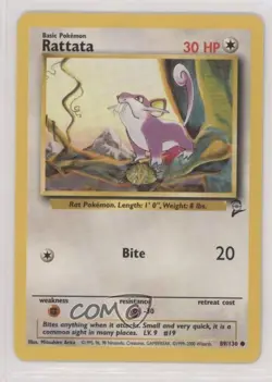 Rattata Pokemon Base Set 2 #89 2000 - Image 1