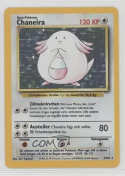Chansey Holo German Pokemon Base Set #3 1999 - Image 1