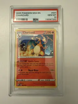 2025 POKEMON M24 EN-MCDONALD'S COLLECTION #001 CHARIZARD PSA 10 - Image 1