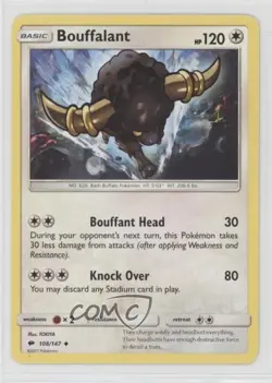 Bouffalant Pokemon Sun & Moon Burning Shadows #108 - Image 1