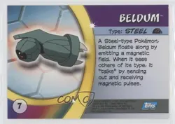 Beldum Topps Pokemon Advanced Challenge #7 2004 - Image 2