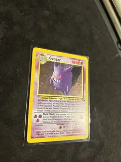 1999 POKEMON FOSSIL UNLIMITED #5 GENGAR HOLO RARE - Image 4
