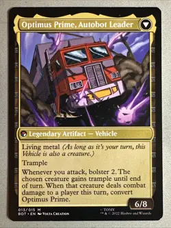 MTG / Optimus Prime, Hero / BOT / #13 / Regular / Mythic / NM - Image 2