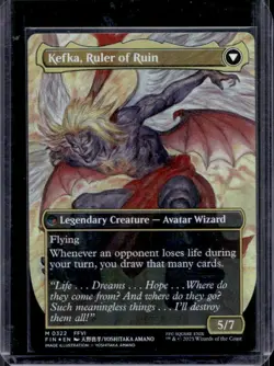 2025 Magic MTG Final Fantasy Kefka Court Mage Ruler of Ruin BL Foil Rare #0322 - Image 1