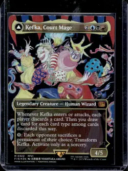 2025 Magic MTG Final Fantasy Kefka Court Mage Ruler of Ruin BL Foil Rare #0322 - Image 2