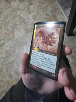 Magic the Gathering MtG Wurmcoil Engine Foil Schematic Serializaed - Image 3