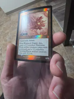 Magic the Gathering MtG Wurmcoil Engine Foil Schematic Serializaed - Image 4