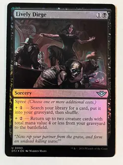 Lively Dirge Outlaws of Thunder Junction Foil MTG NM - Image 1