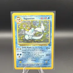 Pokemon TCG Vaporeon Jungle Holo Rare 12/64 - Image 1