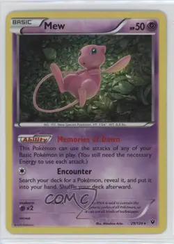 Mew Holo Pokemon XY Fates Collide #29 - Image 1