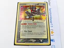 GRENINJA GOLD STAR SWSH144 COSMOS HOLO Black Star PROMO card 2021 Pokemon LP/MP - Image 3