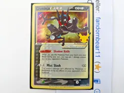 GRENINJA GOLD STAR SWSH144 COSMOS HOLO Black Star PROMO card 2021 Pokemon LP/MP - Image 4