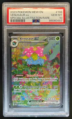 2023 Pokemon SV 151 Venusaur ex Special Illustration Rare #198/165 PSA 10 - Image 1