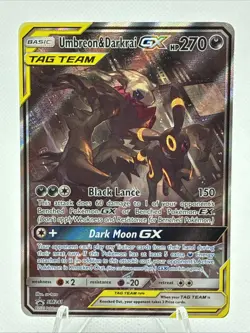 Umbreon & Darkrai GX SM241 Sm Promo Holo TAG TEAM Pokemon TCG Card 270 LP - Image 1