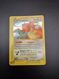2002 Pokemon Expedition Set Dragonite Holo #9/165 MP - Image 1