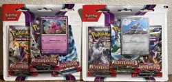 Lot Of 2 Pokemon TCG Paldea Evolved 3 Pack Blister x2 Tinkatink Varoom Sealed - Image 1