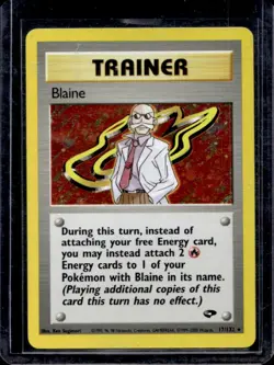 2000 Pokemon Gym Challenge Blaine Holo #17/132 - Image 1