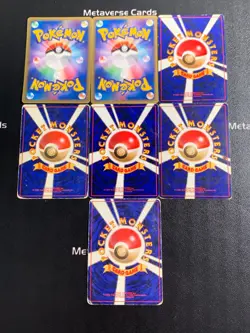 1996 Pokemon TCG Japanese Articuno Porygon2 Wigglytuff Lot*7 - Image 2