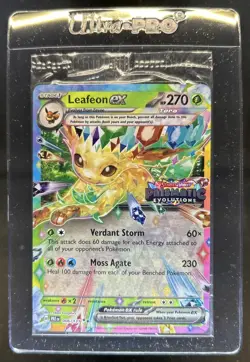 2025 Pokemon Prize Pack Series 7 Leafeon ex Evolutions Sealed Holo Rare #006/131 - Image 1
