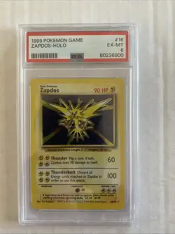 1999 Pokemon Game Zappos-Holo. #16. PSA 6. - Image 1