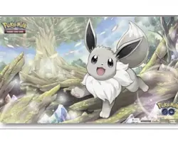 Pokemon Eevee Playmat - Pokemon Go - Radiant/Shiny Eevee - Standard Size - Image 1
