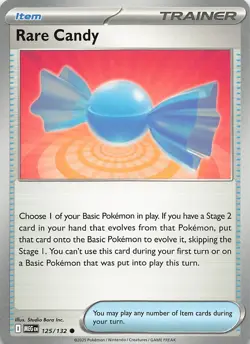 Rare Candy 125/132 Common Mega Evolution Pokemon Near Mint - Image 1