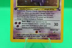 1999 Pokemon Gengar 5/62 1st Edition Fossil Holo LP WOTC Vintage - Image 4