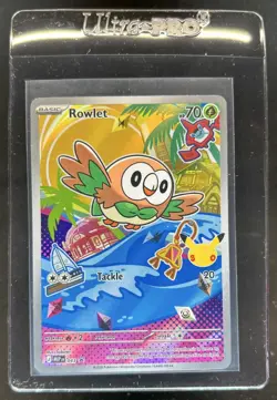 2025 Pokemon MEP Black Star Promos Rowlet #043 - Image 1