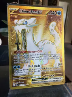 Chien Pao Ex Gold Hyper Rare 274/193 Pokemon TCG Paldea Evolved 🏆 - Image 2