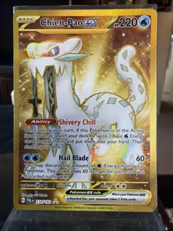 Chien Pao Ex Gold Hyper Rare 274/193 Pokemon TCG Paldea Evolved 🏆 - Image 3