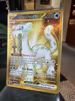 Chien Pao Ex Gold Hyper Rare 274/193 Pokemon TCG Paldea Evolved 🏆 - Image 4