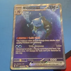 Pokemon TCG S&V 151 Blastoise EX 200/165 Special Illustration Rare SIR English - Image 2