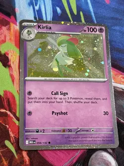 Pokemon Mega Evolution - #59/132 Kirlia Cosmos Holo - Image 1