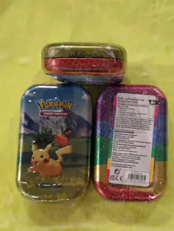 Pokemon TCG Ascended Heroes Pikachu Lot of 3 FACTORY SEALED Mini Collector Tins - Image 3
