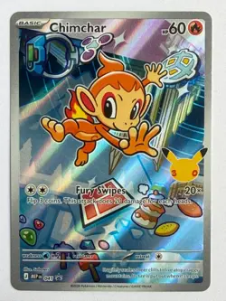 Pokemon Chimchar First Partner Illustration Rare Holo Mega Evolution Promo 041 - Image 1