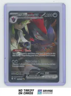 2025 Pokemon Journey Together Special Illust. Rare N's Zoroark ex #185/159 - Image 1