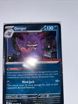 Gengar Promo Sealed with GameStop Stamp - Cosmos Holo Pokemon TCG - Image 5