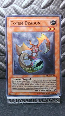| Yugioh Totem Dragon CRMS-EN085 Super Rare Crimson Crisis LP 🔥 | - Image 1