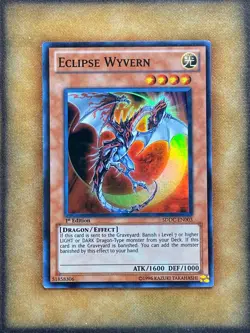 Yugioh Eclipse Wyvern SDDC-EN003 Super Rare 1st Ed NM - Image 1