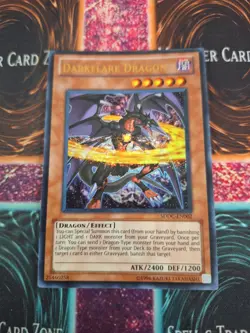 Yu-Gi-Oh! TCG Darkflare Dragon SDDC-EN002 Ultra Rare Unlimited Near Mint a1/ - Image 1