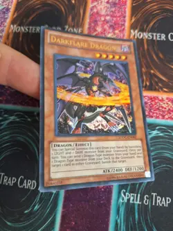 Yu-Gi-Oh! TCG Darkflare Dragon SDDC-EN002 Ultra Rare Unlimited Near Mint a1/ - Image 2
